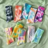 Vrouwen Mannen Kleurrijke Tie-Dye Cotton Socks Grappige Nieuwigheid Skateboard Harajuku Hiphop Soft Crew Sock Unisex