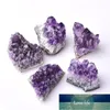 1 pc natural ametista cluster de cristal quartzo cristais crus crus cicatrizes decoração de pedra ornamento roxo feng shui pedra mineral mineral