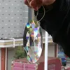 Овальная прозрачная кристаллическая призма стеклянная люстра висит декоративное солнце радуги кулинарное аксессуар