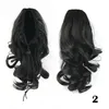 14 inches Drawstring Synthetic Ponytail Big Curly Ponytails Simulation Human Hair Extension Bundles 4 Colors SP099N