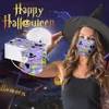 Parti Favor Cadılar Bayramı 50 adet / paket Karikatür Yumuşak Maske Kişilik Moda 3-Katmanlı Dokunmamış Kumaş Nefes Baskı Sevimli