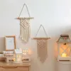 2 Pack Cute Macrame Tapestry Mini Macrame Wall Hanging Boho Decor Geometrical Art Nursery Appartamento Camera da letto Dormitorio Home Decor 210609