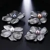 Pins, broches vintage originele grote parel bloem voor vrouwen 2021 klassieke retro broche pins plant sieraden groothandel