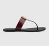 Slipper Designer Slide Summer sandals Fashion Men Beach Indoor Flat Flip Flops Leather Lady Women Shoes Ladies Slippers Size 35-45 with box