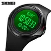 Polshorloges Fashion Men's Watch Countdown Stopwatch Sport Top Brand Skmei Mens Digital Led Light Electronic Watches Clock