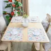 Double Layer Cloth Washable Pads Table Bowl Mats Home Christmas Decor Heat Resistant Placemat For Dining Table 210706