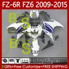 Carenature OEM per YAMAHA FZ 6R 6N 6 FZ6 R N 600 FZ-6R FZ600 FZ6R 2009 2010 2011 2012 2013 2014 2015 Corpo 103No.114 FZ-6N 09 10 11 12 13 14 15 FZ6N 09-15 Kit carrozzeria Bianco blu