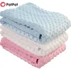 Chegada pontilhada lã-forro swaddling nascido cama macia para 210528