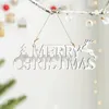 Greeting Cards 1Pc Lovely Christmas Decoration Wooden Hanging Sign Holiday Decor