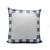 40*40cm Blank Sublimation Pillow Case Grid Heat Transfer Throw Cushion Cover 3 Colors Home Sofa Pillowcases 200pcs