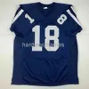 Custom Archie Manning Ole Miss Blue College Stitched Football Jersey Voeg elk naamnummer toe