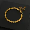 Amorcome Sreet Style Alloy Metal Thick ed Rope Chain Bracelets for Women Men Gold Chunky Unisex Thick Bracelets Jewelry4202735