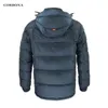 Corbonaメンズジャケット冬の肥厚ビジネスカジュアルなファッション高品質のパーカーコットンコートジッパーフード付き男性211124