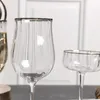 Wijnglazen Zet tulpen vorm loodvrij kristalglas goblet ribontwerp rode cocktail whisky champagne cup drinkgares