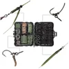 20 Sets 420Pcs/Box Carp Fishing Tackle Kit Swivels Hooks Anti Tangle Sleeves Hook Stop Beads Boilie Bait Screw Accessories Storage Box