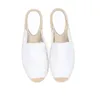 Women's Leather Simple Mule Breathable Flat Espadrilles Shoes Slippers