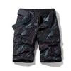 Summer Mężczyźni Spodenki Cargo Cotton Casual Fashion Paski Wysokiej Jakości Streetwear Pięcioptór Spodnie 210713