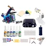 Tattoo Kit Body Art 2 Coils Guns Machine Set 6 Kleuren Pigment Tatoeages Inkt Naalden Voeding Permanente Make-up Kits