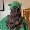 Beanie/Kafatası Kapakları 2022 Kawaii Frog Hat Kadınlar için kızlar bayanlar sevimli örgü yukarı up karikatür gözler bülbeli kafatalar chapeau femme pros22