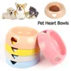 Чаши Cat Dog Feeders Bowl Plastic Love Pet Food Water Bowl Antiskid Pet Socious Dog Cat Catch Bower Утечка