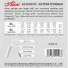 10 set di corde per chitarra acustica Alice, lega di rame placcato argento, avvolta A306SL4850697