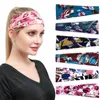 Afdrukken Haarband Boheemse print Knit hoofdbanden Haren Accessoires Zweet Absorberende Yoga Hoofdband Fashion Style Wide-Brimmed Cross