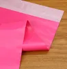 25 * 35cm (20 * 30 + 5cm) Hot Pink Courier Bag multifunktion Förpackningsmaterial Fraktväskor Självförsegling Mailbag Plast Poly Mailing Kuvert Väskor