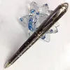 Stylo de luxe à vis tous les stylos à bille en acier inoxydable Fasion marque bureau fournitures d'écriture Collection cadeau