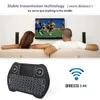 MT10 Teclado sem fio PC Controles remotos Russo Inglês Francês Espanhol 7 cores Backlit 2.4G Wireless Touchpad Para Android TV BOX Air Mouse