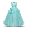 Kid Party Frock Formell Wear Spädbarn Vestido Tutu Klänningar Tjejer Födelsedagklänning för 5 6 7 8 9 10 11 12 13 14 år gammal Baby Girl 210329