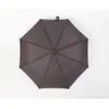 Windproof Hook-Handle Rain Umbrella Men Gift Three Fold 8-Bone Carbon Fiber Ribs Women Automatic Folding Umbrellas