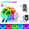 Bande lumineuse avec télécommande, 5m 10m 15m 20m 30m, Bluetooth, contrôle de la musique, ruban Flexible, bandes de diodes, LED9013396