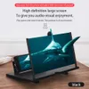 12 Inch 10 inch 3D Mobiele Telefoon Scherm Vergrootglas Houder HD Video Versterker met opvouwbare vergrootglas Smart Phone Stand Bracket UF128