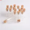 12*28*6mm 1,4 ml Kleine Transparente Glasflaschen Mit Korken Mini Leere Fläschchen Gläser 200 teile/los