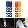 34*5.5cm Motorcycle Tape Reflective Stickers Wheel Car Decals On Fender Waterproof Warning Safety Film Decoration Free DHL