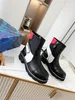 Роскошные дизайнеры Squad Sneaker Boots Lady High Top Chunky Calfskin Martin Winter Ladies Silk Cowhide Кожаная платформа Flate Fashion Beaubourg кроссовки