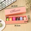 Macaron 6 Packs Mini Cupcake Boxes met deksellade verpakkingsdoos voor feestchocoladebox