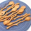 Cucchiaio di legno in stile giapponese a forma di ramo speciale per zuppa con manico lungo, stoviglie per mescolare accessori per pentole da cucina RRD11351