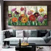 Bloemschildering Canvas Art Wall Art Pictures for Woonkamer Kleurrijke posters en prints Modern Home Decor Landschap Cuadros