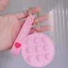 Nouveau Fidget jouet bulle sensorielle mignon presse Mini porte-monnaie créativité Simple fossette Anti-stress petit sac porte-clés pour enfants