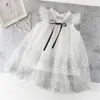 New Summer Baby Girl Party Dress Girl's Birthday Dress Bambini Kids Cotton Lace Dress Girls Tutu Costume per bambini da 2 a 6 anni Q0716