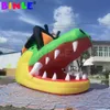 Multifunktionell djur uppblåsbara krokodil mun, alligator huvud tunnel för sport händelse eller DJ bås