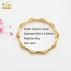 Aniid Bracciale rigido Set Donna Gioielli Chakra Coppia Sublimazione Donna Oro riempito 24k Mamma Incisione Moda Ottone Ragazze India Q0717