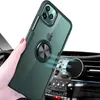 Klare Rüstungshüllen Metall 360 Ringhalterung Hybrid-Kohlefaser für iPhone 13 Pro Max 12 Mini 11 XR Samsung S20 FE S21 S22 Ultra Note 20 A51 A71 A30 Huawei