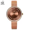 Высочайшее качество SK Fashion Luxury Brand Женские кварцевые часы Креативные тонкие женские наручные часы для Montre Femme Женские часы relogio feminino