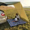 Coche Lado Toldo Sombra Sombrilla Pantalla de Sombrilla Completa Kits Camping Trailer Canopy Sun Shelter para Suv Playa Barraca Al Aire Libre Camping Y0706