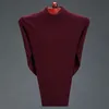 Thoshine Marka Zimowe Mężczyźni Dzianiny Swetry 95% Cashmere Mężczyzna Ciepły Sweter Wełny Thermal Podstawowe Solid Color Pullover Bluzy 210918