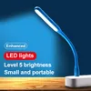 10 stks USB Light Small Desk Tafellamp LED Gadget Night Home Lezen Writing Energy Saving Draagbare 360 ​​Buigen Creative Gift voor Charger Computer Laptop Power Bank