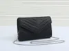 Lederen vrouwen tas hoge kwaliteit originele doos messenger schouder handtas portemonnee cross body chain clutch avondtassen