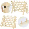 Sewing Notions & Tools 48 60Foldable Wood Spool Thread Stand Rack Organizer Wall Mount Embroidery Machine Storage Holder Accessori275z